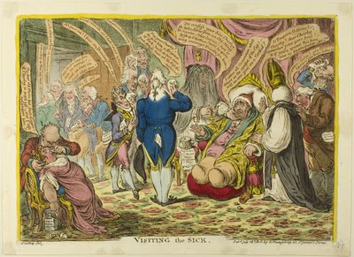 Visiting the Sick by James Gillray