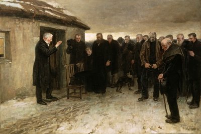 A Highland Funeral by James Guthrie