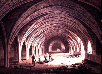 The Cloister at Fountains Abbey by James Halfpenny