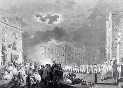 Riot in Broad Street, June 1780 by James Heath