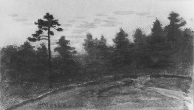 Landscape from McGuire Scrapbook by James Henry Moser