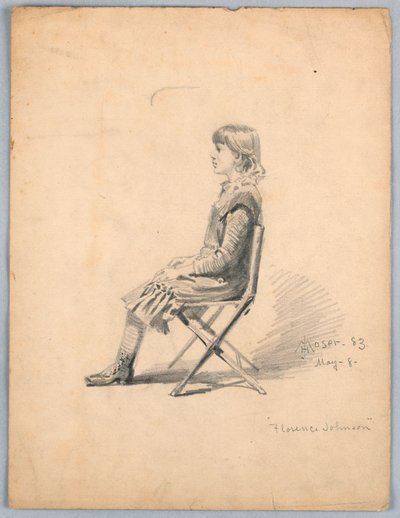 Portrait of Florence Johnson by James Henry Moser