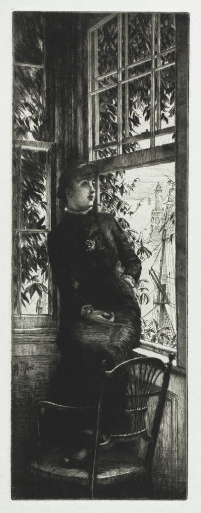 At the Seashore by James Jacques Joseph Tissot