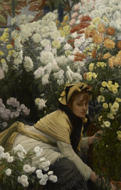 Chrysanthemums by James Jacques Joseph Tissot