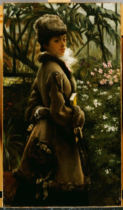 In the Greenhouse by James Jacques Joseph Tissot