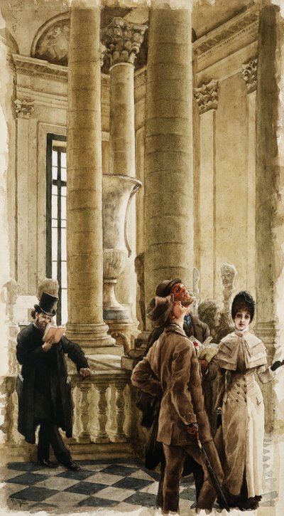 The Louvre by James Jacques Joseph Tissot