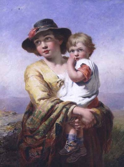 Mother and Child by James John Hill