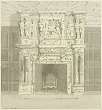 Fireplace in Langton Mansion, on the Back by James Johnson
