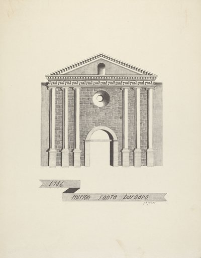 Mission Santa Barbara by James Jones