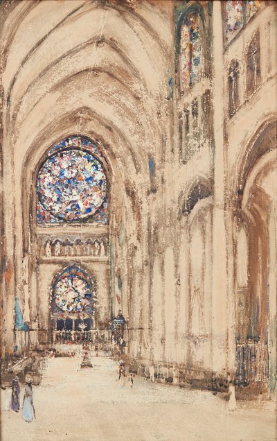 Church Interior, Rouen, France by James Kay