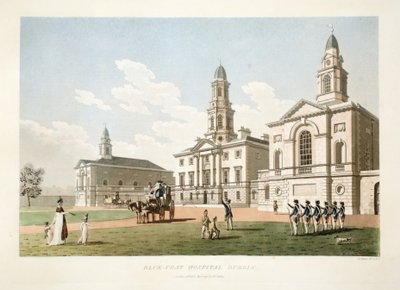 Blue-coat Hospital, Dublin, 1798 by James Malton