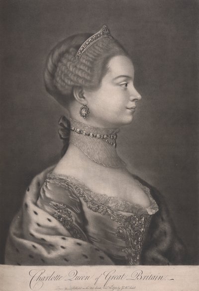 Charlotte Queen of Great Britain by James McArdell
