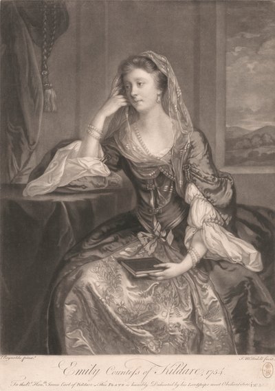 Emily Countess of Kildare by James McArdell