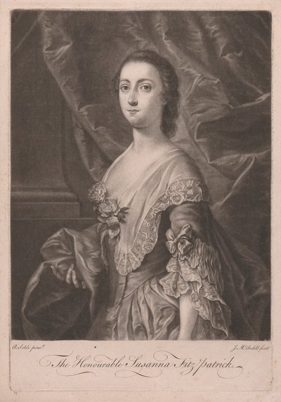 The Honourable Susanna Fitzpatrick by James McArdell