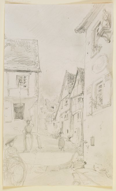 A Street Scene by James Abbott McNeill Whistler