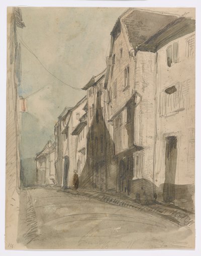 A Street at Saverne by James Abbott McNeill Whistler