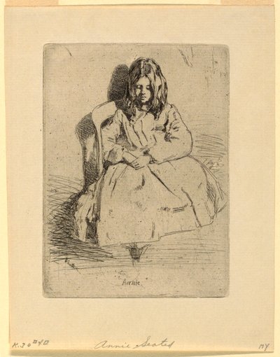 Annie, Seated by James Abbott McNeill Whistler