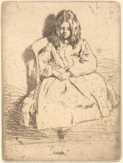 Annie Seated by James Abbott McNeill Whistler