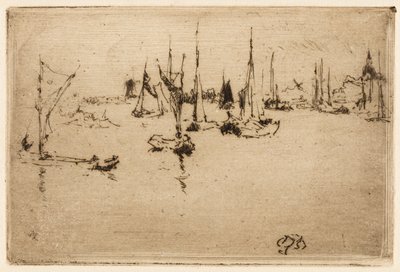 Barges, Dordrecht by James Abbott McNeill Whistler