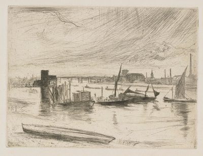 Battersea Dawn (Cadogan Pier) by James Abbott McNeill Whistler