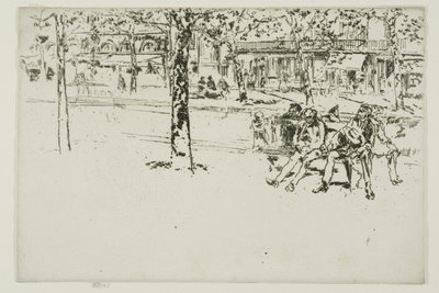 Boulevard Poissonnière, Paris by James Abbott McNeill Whistler