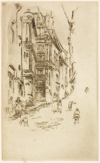 Chancellerie, Loches by James Abbott McNeill Whistler
