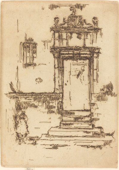 Chapel Doorway, Montresor by James Abbott McNeill Whistler