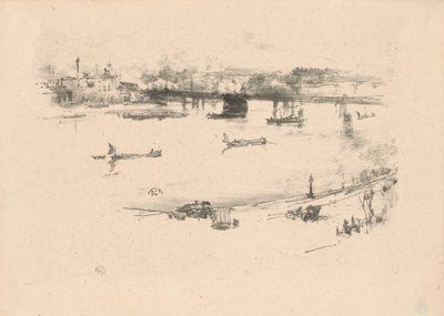 Charing Cross Railway Bridge by James Abbott McNeill Whistler