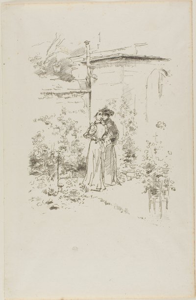 Confidences in the Garden by James Abbott McNeill Whistler