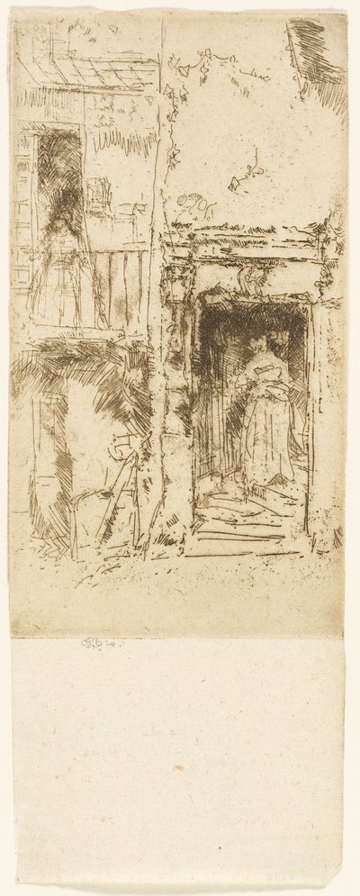 Doorway, Stables - Loches by James Abbott McNeill Whistler