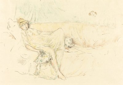 Draped Figure, Reclining by James Abbott McNeill Whistler