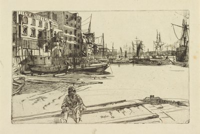 Eagle Wharf by James Abbott McNeill Whistler