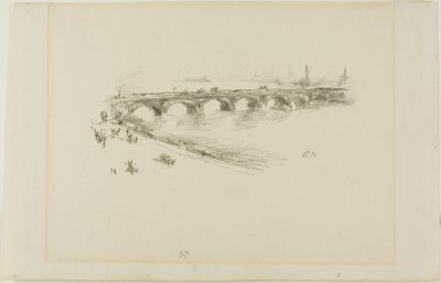 Evening, Little Waterloo Bridge by James Abbott McNeill Whistler