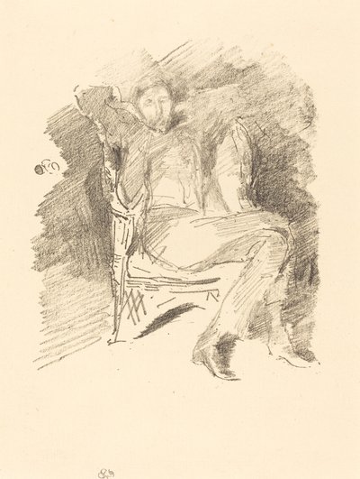 Firelight: Joseph Pennell, No. 1 by James Abbott McNeill Whistler