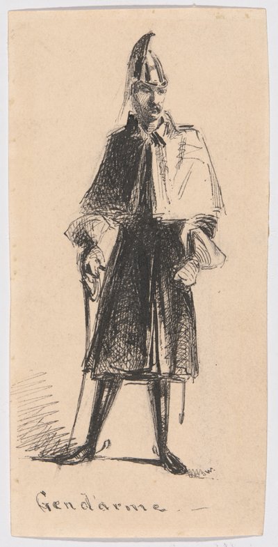 Gendarme by James Abbott McNeill Whistler