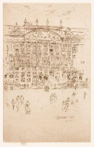 Grand Place, Brussels by James McNeill Whistler