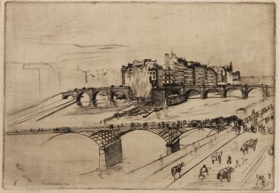 Isle de la Cité, Paris by James Abbott McNeill Whistler