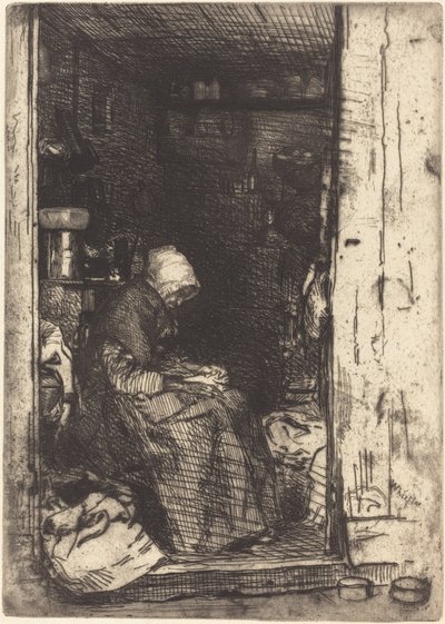 The Old Woman with Rags by James Abbott McNeill Whistler