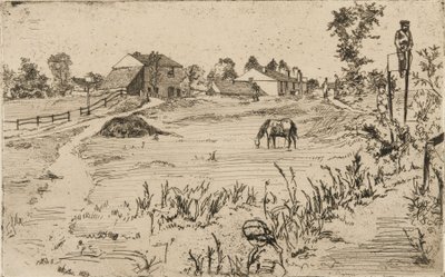 Landscape with Horses by James Abbott McNeill Whistler