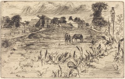 Landscape with the Horse by James Abbott McNeill Whistler