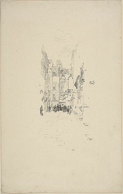 Little Court, Cloth Fair by James Abbott McNeill Whistler