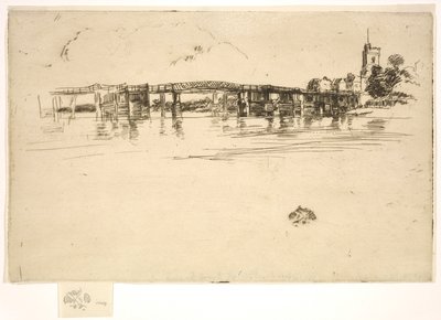 Little Putney Bridge by James Abbott McNeill Whistler