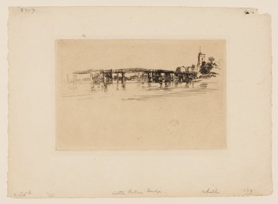 Little Putney Bridge by James Abbott McNeill Whistler