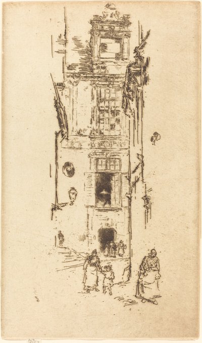 Town Hall, Loches by James Abbott McNeill Whistler