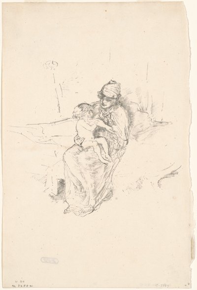 Mother and Child, No. 1 by James Abbott McNeill Whistler