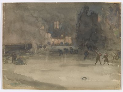 Nocturne: Amsterdam in Winter by James Abbott McNeill Whistler