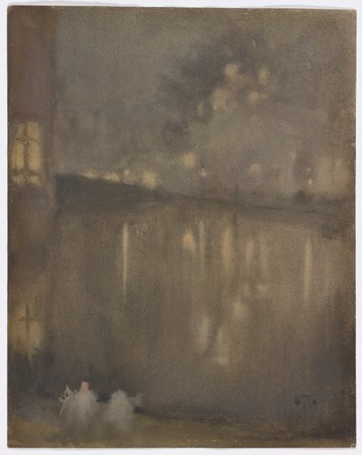 Nocturne: Grey and Gold–Canal, Holland by James Abbott McNeill Whistler