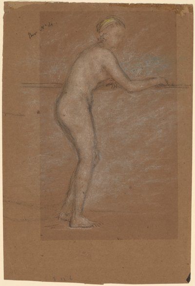 Nude Leaning on a Rail by James Abbott McNeill Whistler
