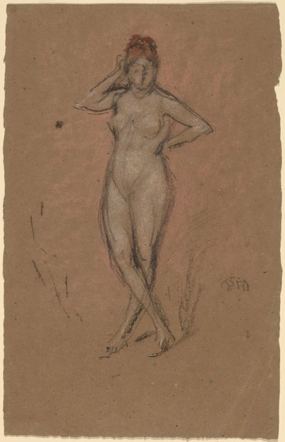 Nude Standing with Legs Crossed by James Abbott McNeill Whistler