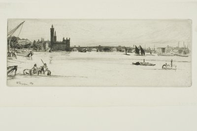 Old Westminster Bridge by James Abbott McNeill Whistler